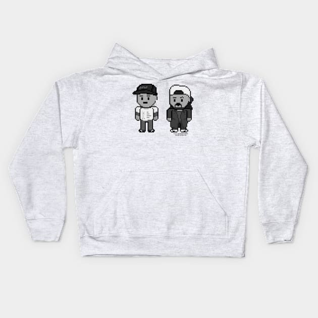 Cute As Hell in 1994 Pixel Jay and Silent Bob Kids Hoodie by gkillerb